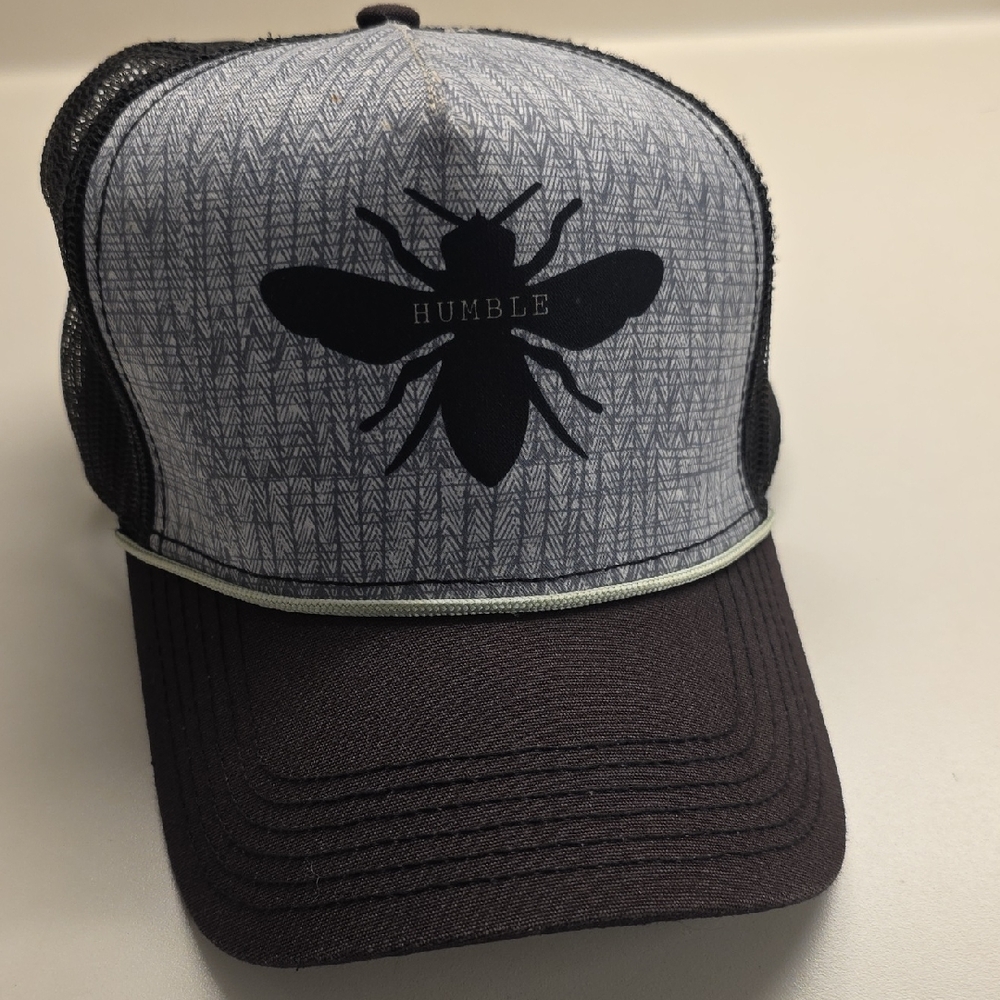 Prana Black and Gray Trucker Hat